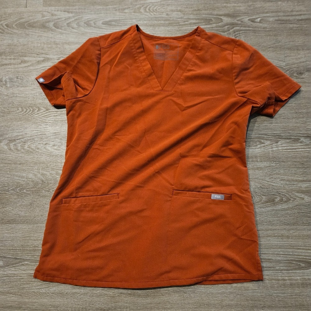 FIGS Women's Small‎ Auburn Technical Collection V-Neck Medical Scrub Top